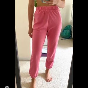 ZARA pink sweatpants